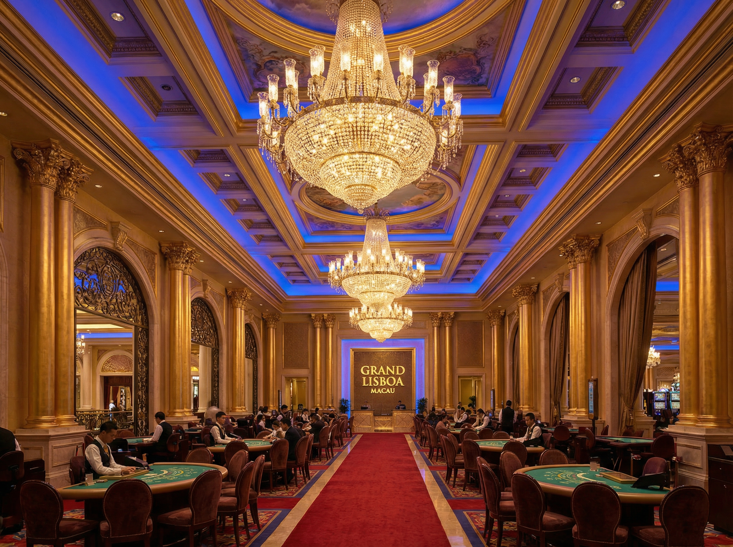 澳门开奖 - 澳门赌场棋牌区域内景