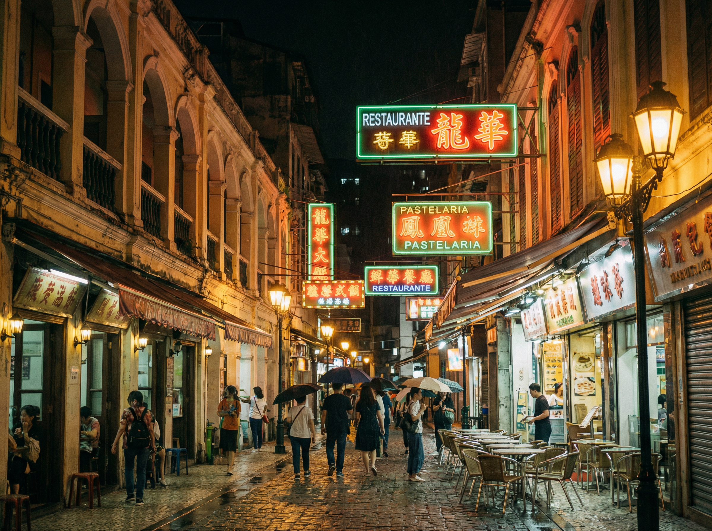 澳门开奖 - 澳门街头美食夜景